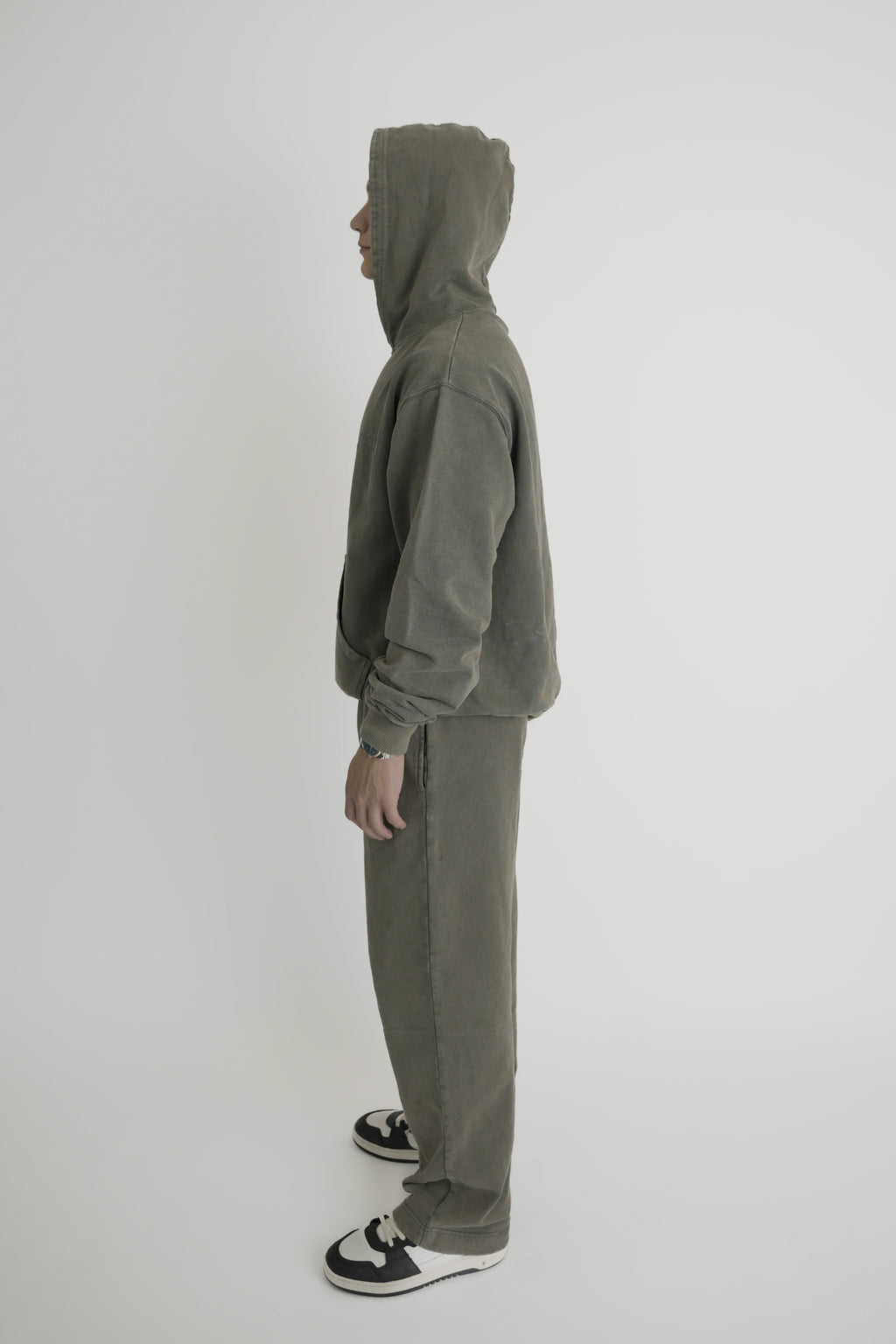 Olive Open Leg Sweatpants - Basics