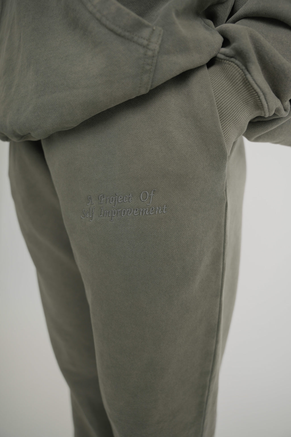 Olive Open Leg Sweatpants - Basics