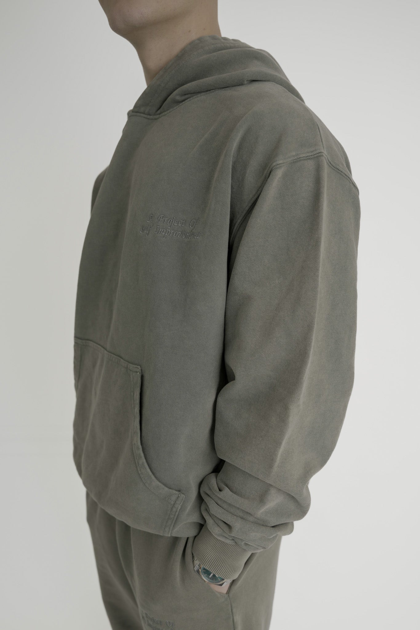 Olive  Oversized Hoodie - Basics